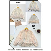 Rindy Blouse - Atasan Katun Bordir Bunga Rindy Blouse - Atasan Katun Bordir Bunga